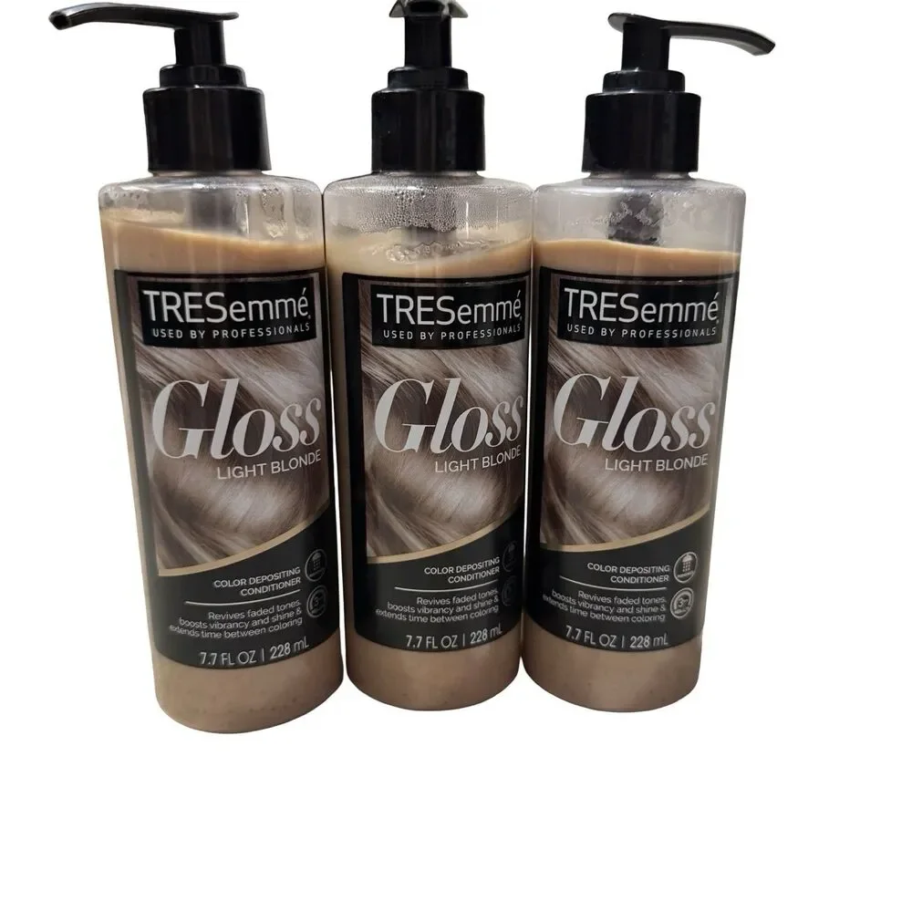 TRESemmé Gloss 7.7 FL OZ Color Depositing Light Blonde Conditioner 3 pack